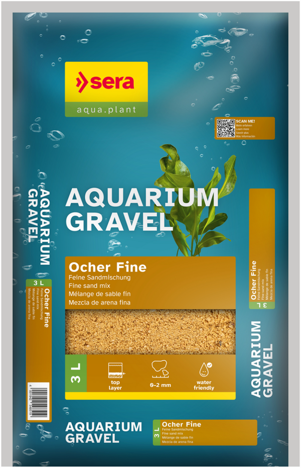 sera; Aquarium Gravel Ocher Fine