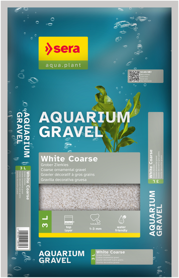 sera; Aquarium Gravel White Coarse