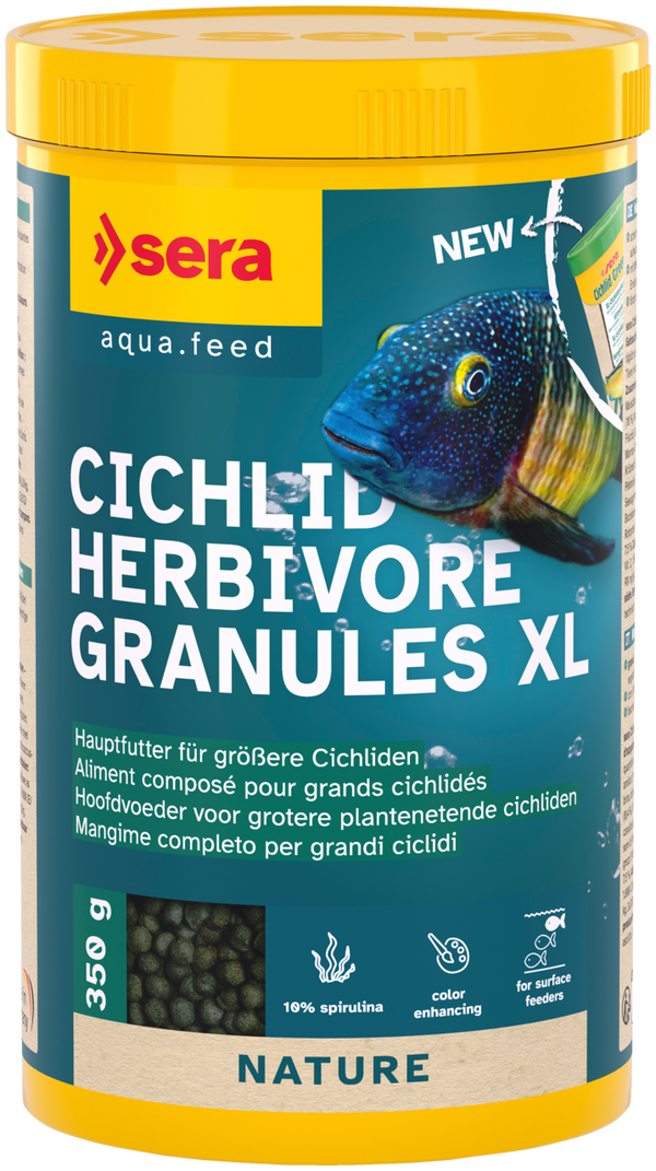 sera; Cichlid Herbivore Granules XL Nature