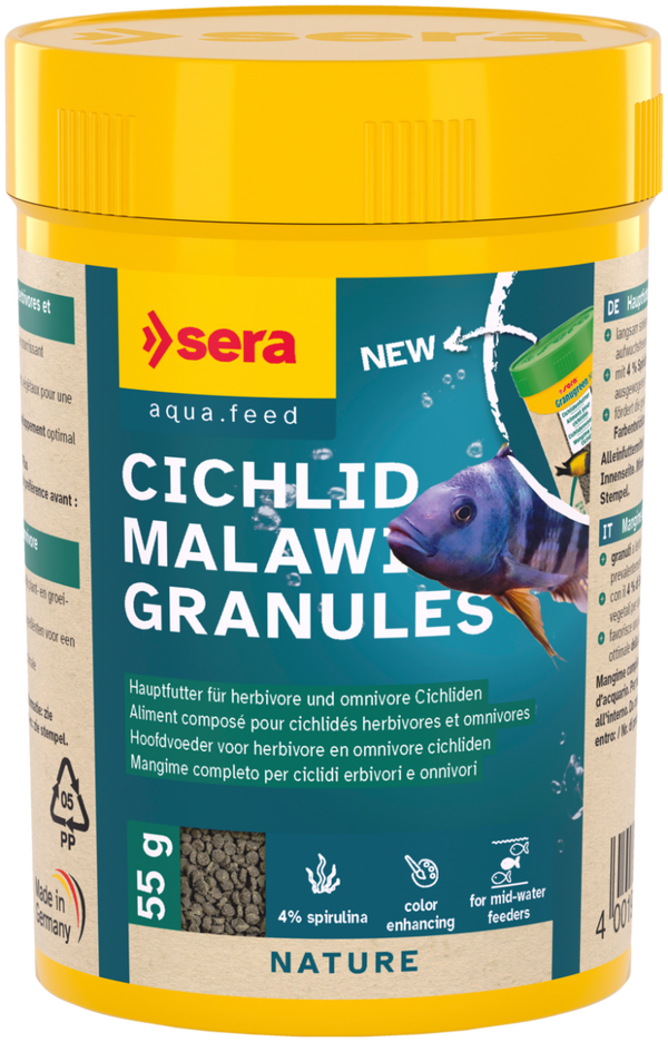 sera; Cichlid Malawi Granules Nature