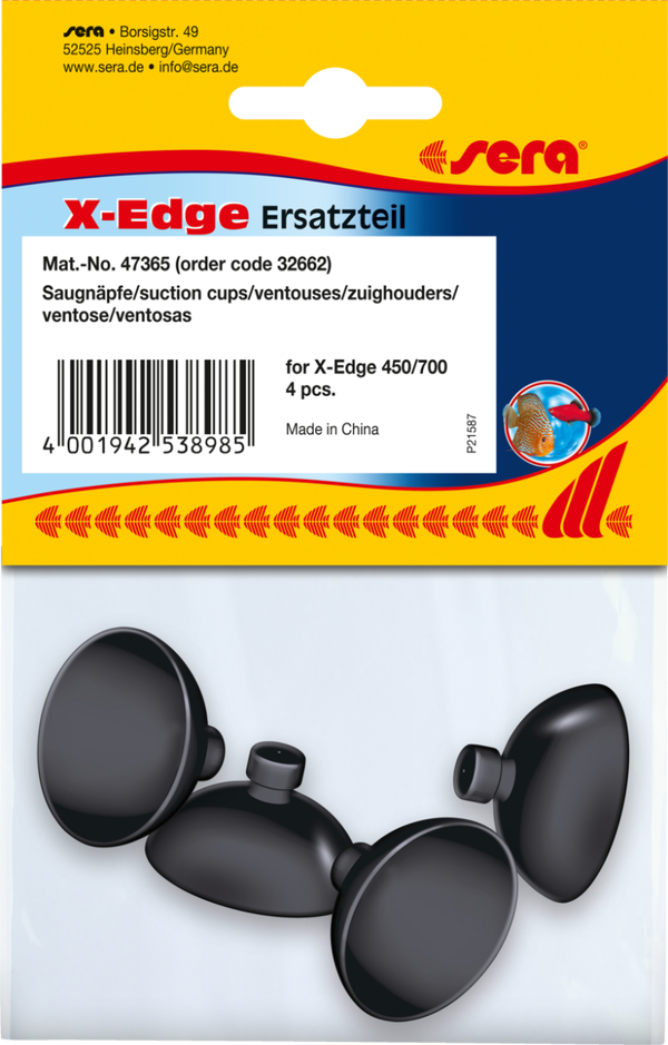 sera; ERS X-Edge 450, 700 Zuighouders 4St