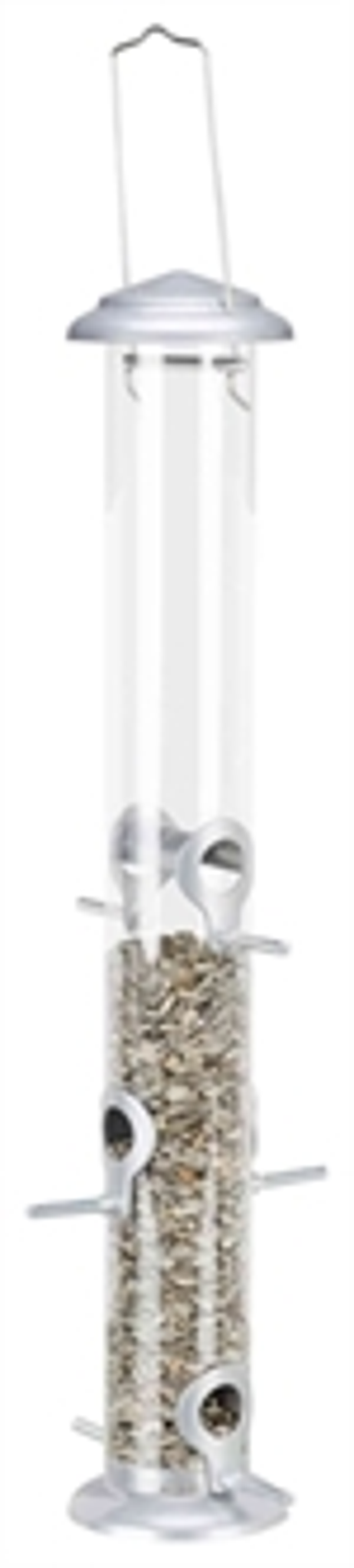 TRIXIE VOEDERSILO KUNSTSTOF / METAAL ZILVER 53 CM ,3 LTR