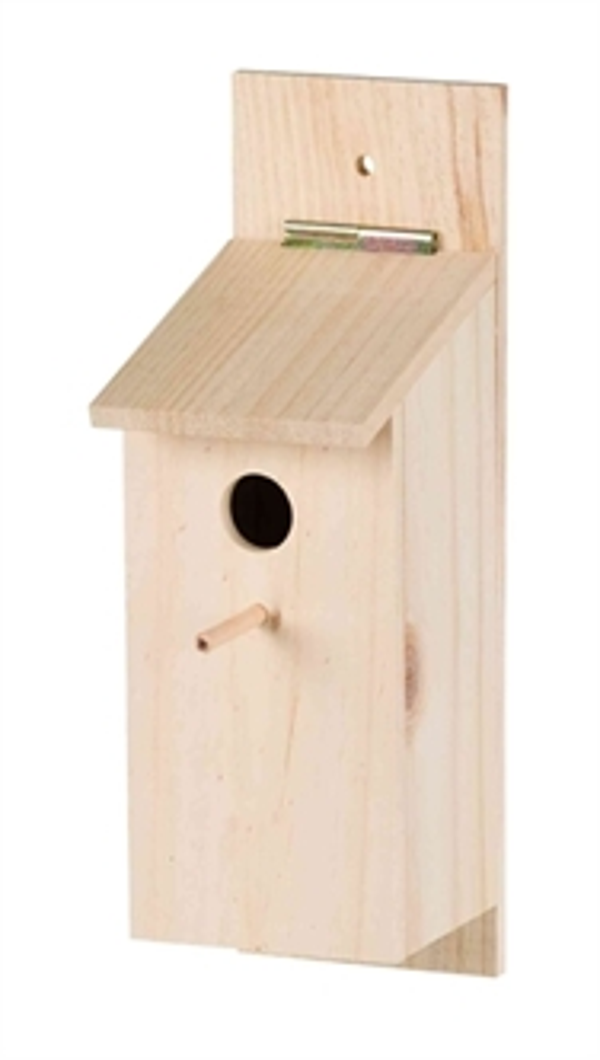 TRIXIE NESTKAST BOUWPAKKET HOUT 15X12X36 CM GAT 2,8 CM