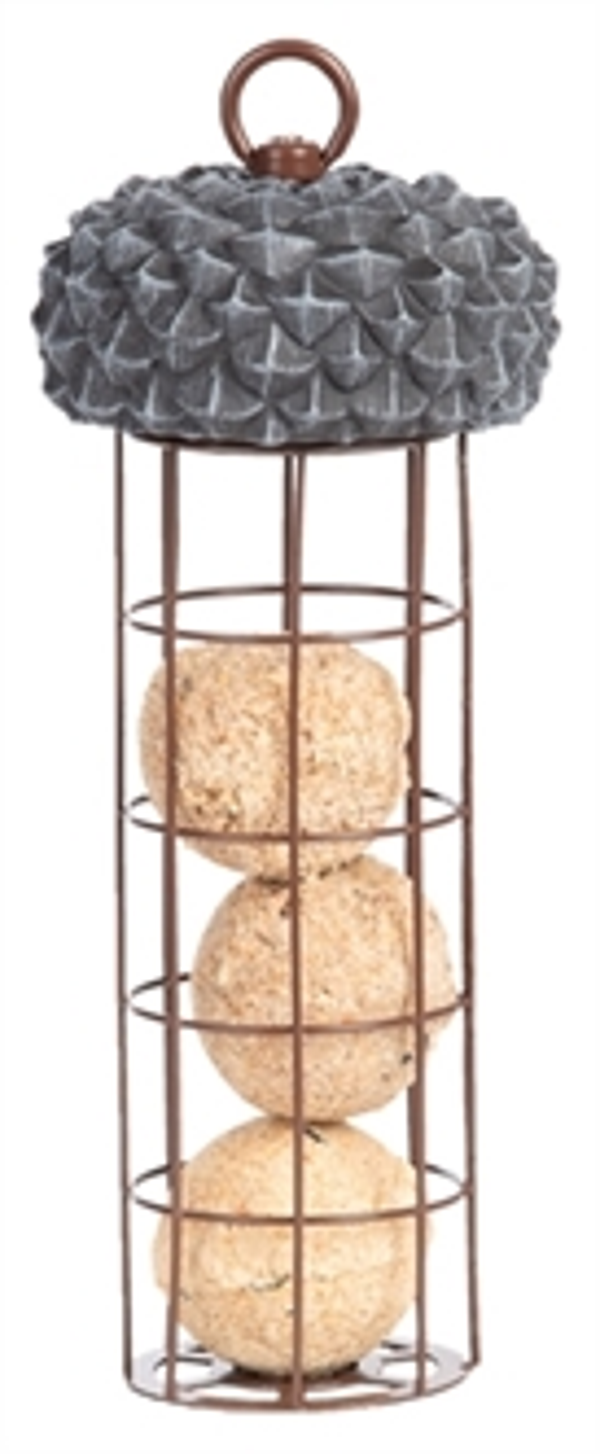 BEST FOR BIRDS VOEDERSILO VETBOL EIKEL 10X10X28 CM