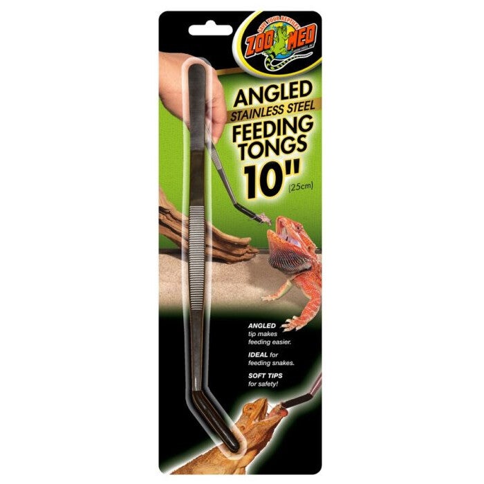 Zoo Med, Angled Stainless Steel Tongs