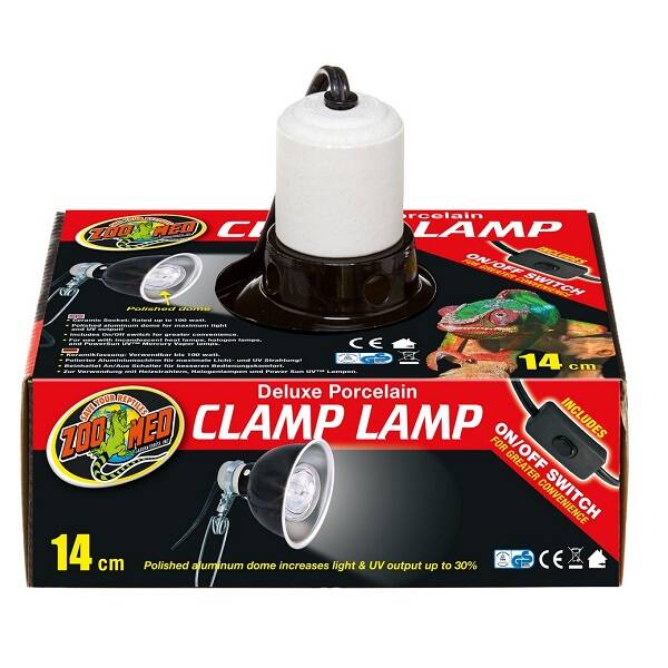 Zoo Med; Deluxe Porcelain Clamp Lamp