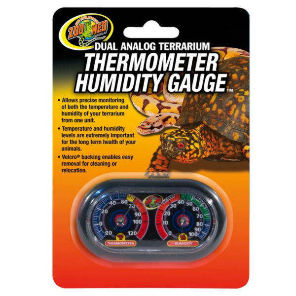Zoo Med; Economy Dual Analog Therm/Humid Gauge