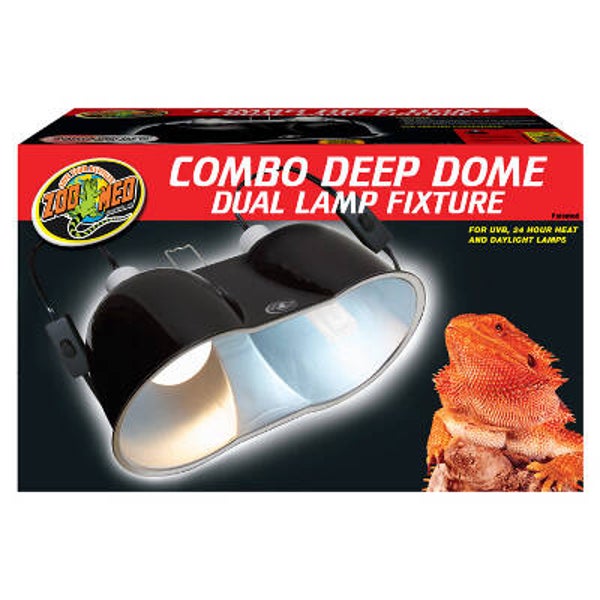 Zoo Med; Large Combo Deep Dome Fixture