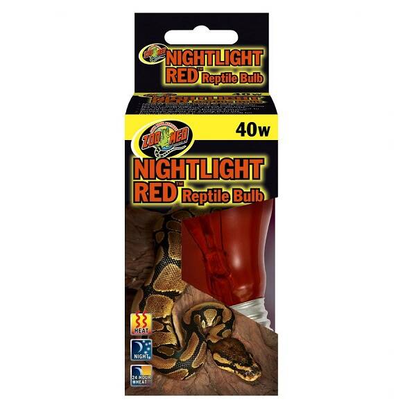 Zoomed; Nightlight Red Reptile Bulb