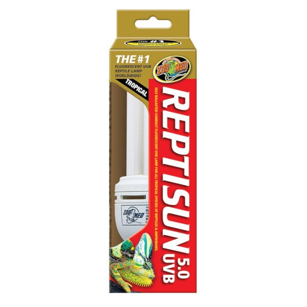 Zoomed; ReptiSun 5.0 Compact Fluorescent, 26W UV