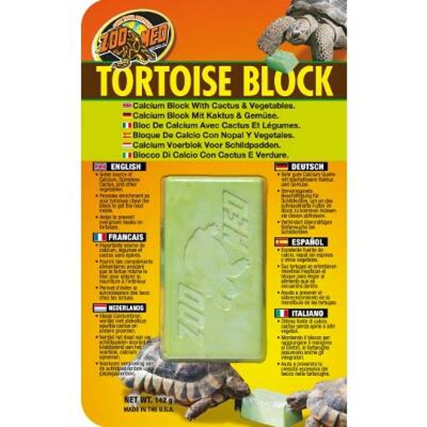 Zoo Med; Tortoise Block with Opuntia Cactus and Vegetables