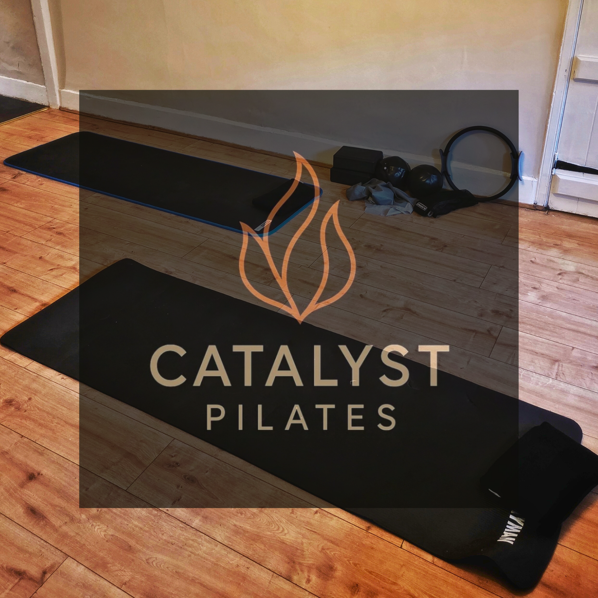 Logo and pilates mats