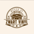 Muziek op zwart vinyl