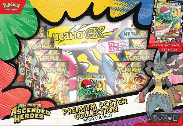 Pokemon TCG - Mega Lucario Premium Poster Collection