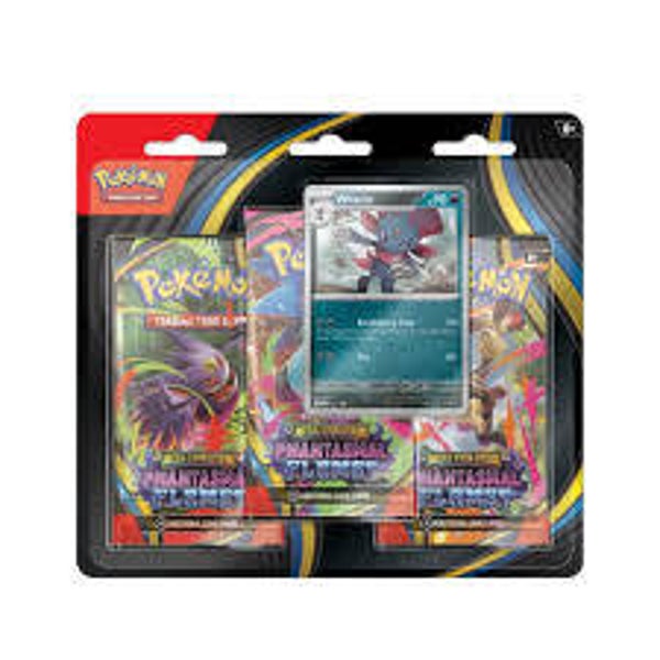 Pokemon TCG - Phantasmal Flames 3 Pack Blister (Weavile)
