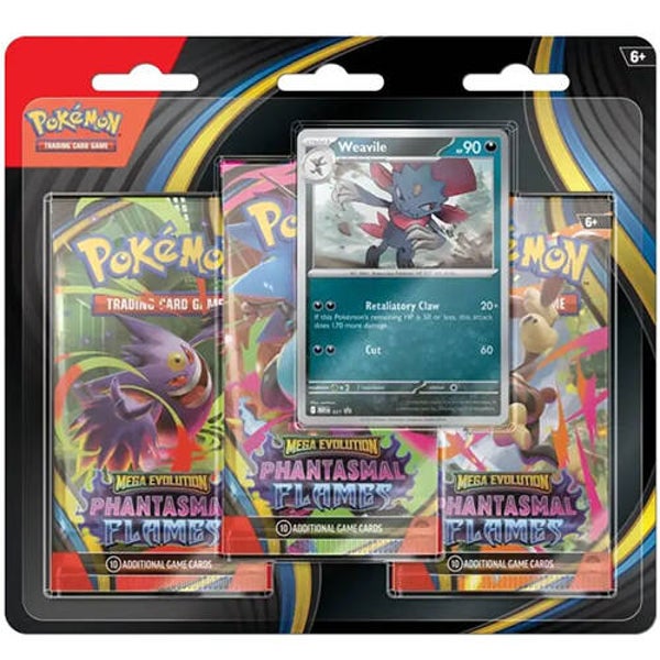 Pokemon TCG - Phantasmal Flames 3 Pack Blister (Weavile)
