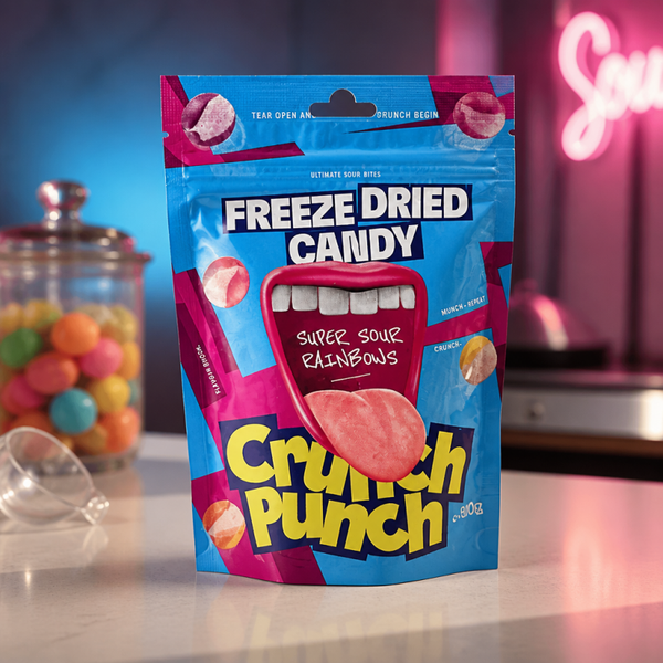 Freeze Dried Candy Super Sour Rainbows