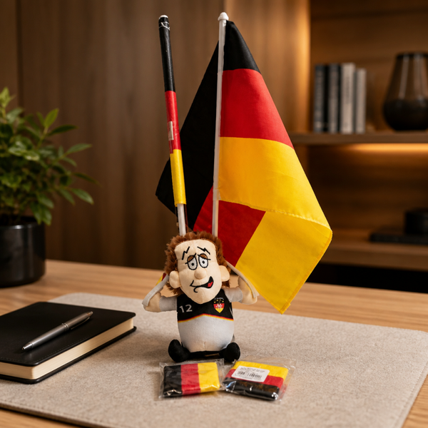 WM Strunzel Laber Fan,  2 Deutschlandfahnen - Schweißarmbänder