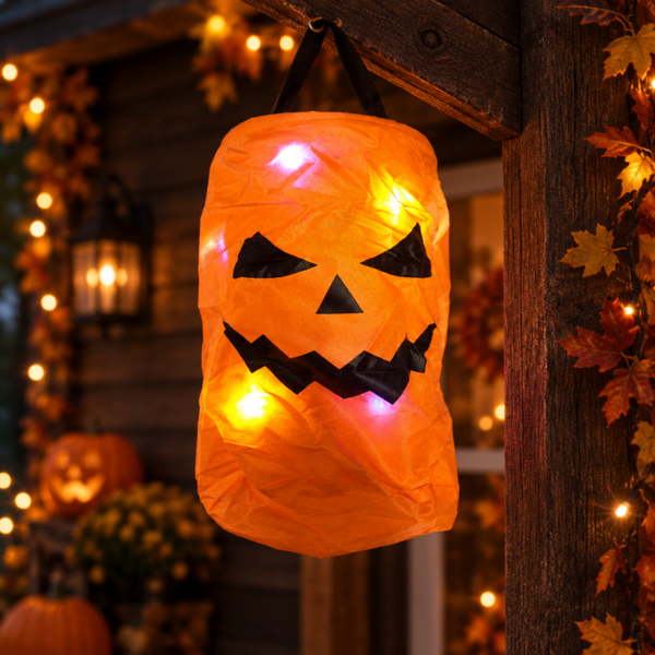 LED Halloween Kürbis Sammel-Beutel