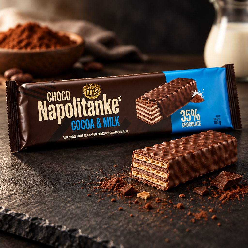 Choco Napolitanke Cocoa & Milk