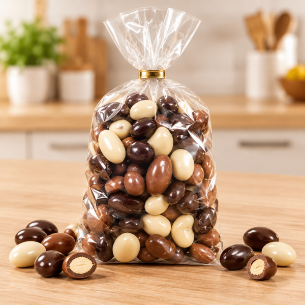 Dalmatin Mix Schokolierte Erdnüsse, Moosbeeren, Rosinen, Mandeln, Cashews und Aprikosen