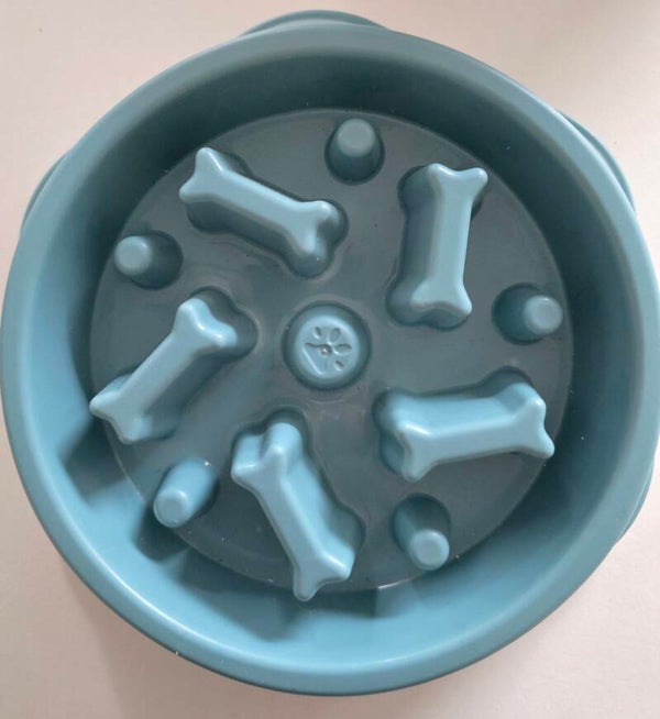 Antischlingnapf für Hunde (Blau)