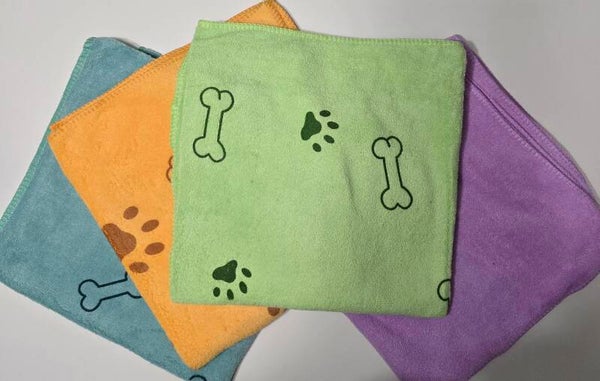 Haustierhandtücher mit Pfoten - Druck - Design