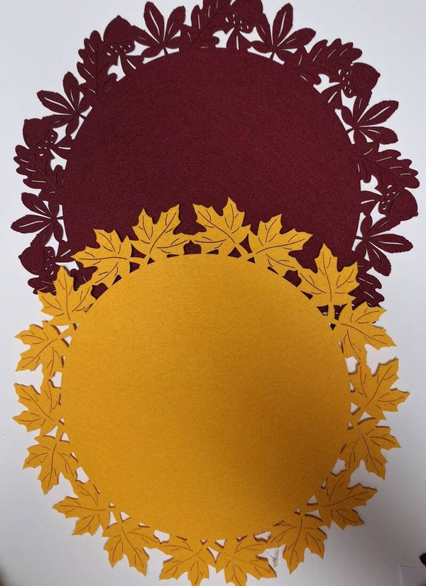 Herbstplatzdeckchen aus Filz