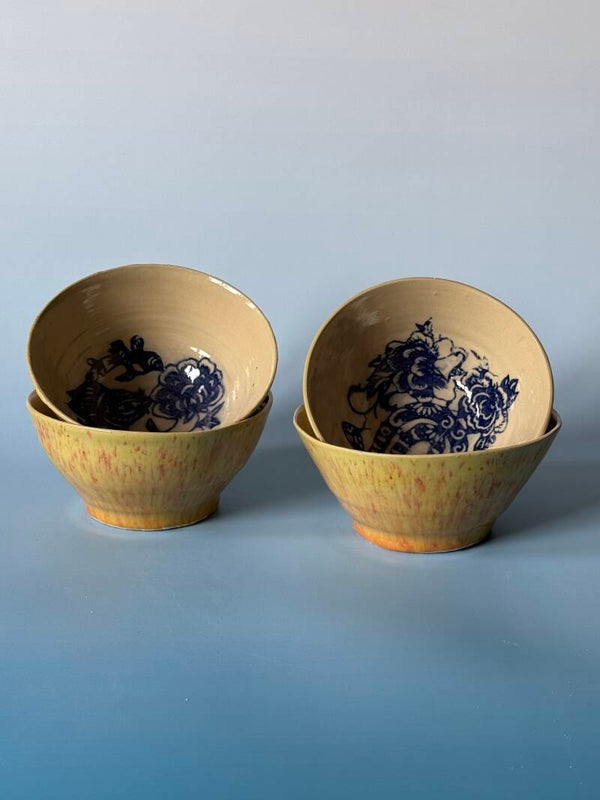 schaaltjes met een plaatje