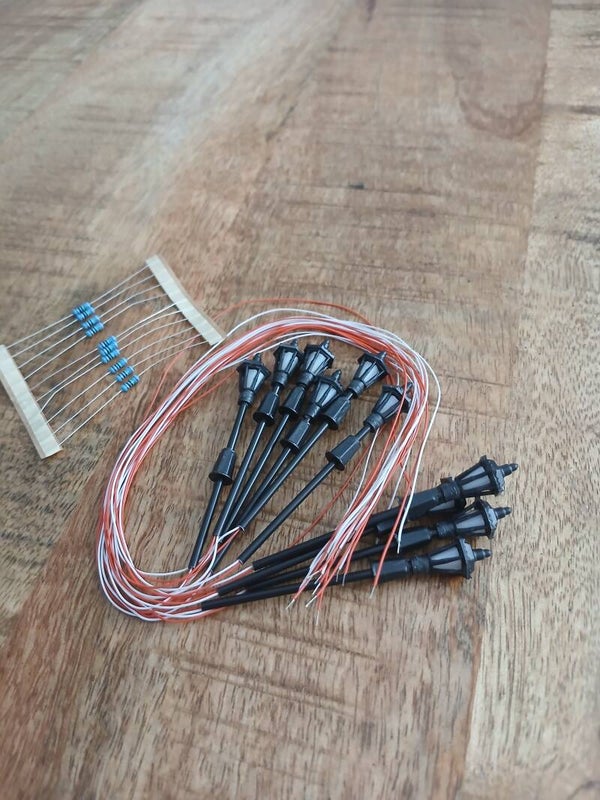 Antieke ledlantaarns H0