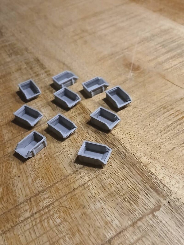 Puincontainers grijs N spoor