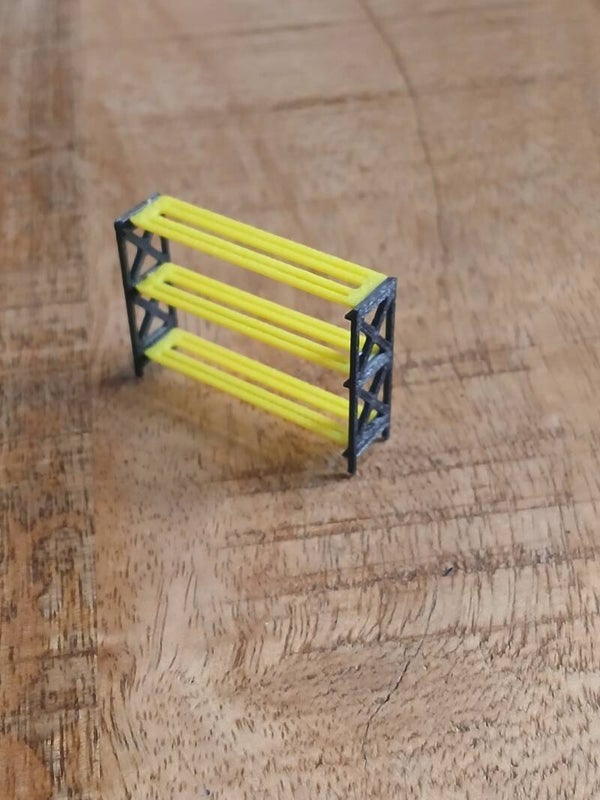 Palletstelling zwart  geel h0