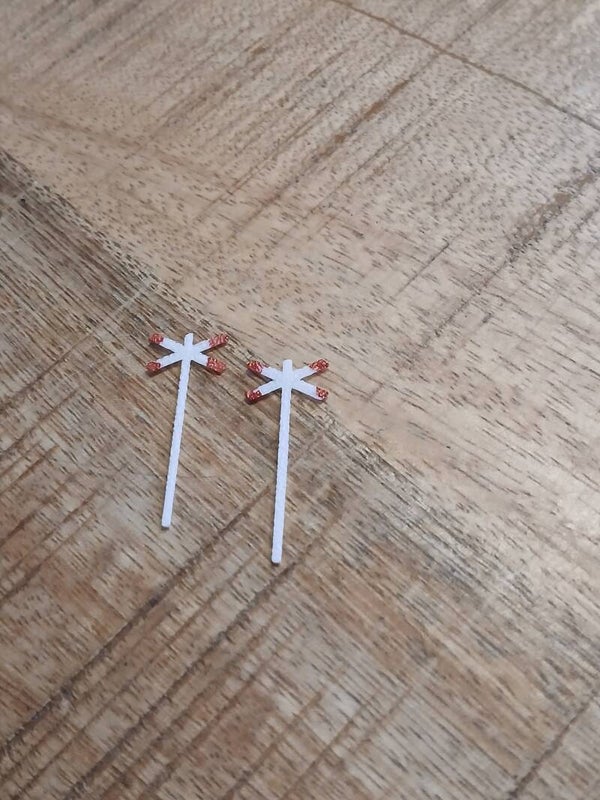 Andreskruis 2x enkelspoor h0