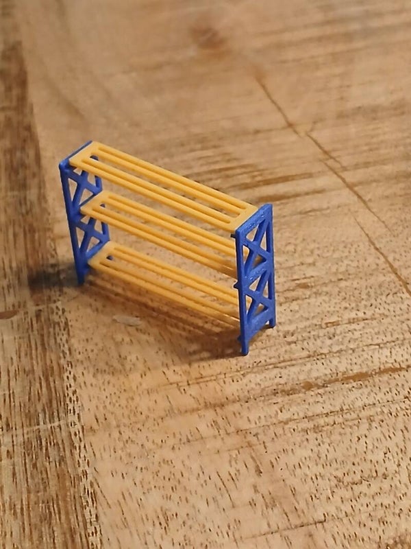 Palletstelling oranje blauw h0