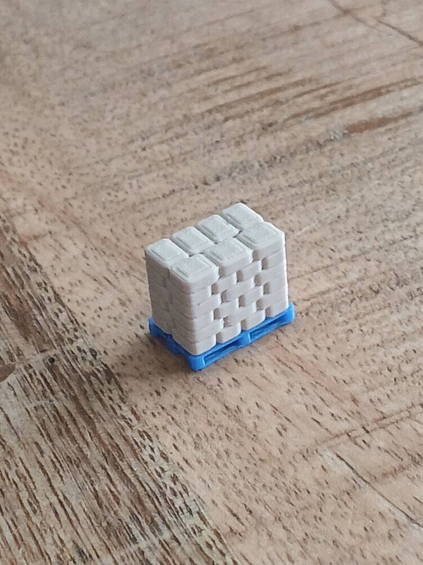 Cementzakken op europallet   H0