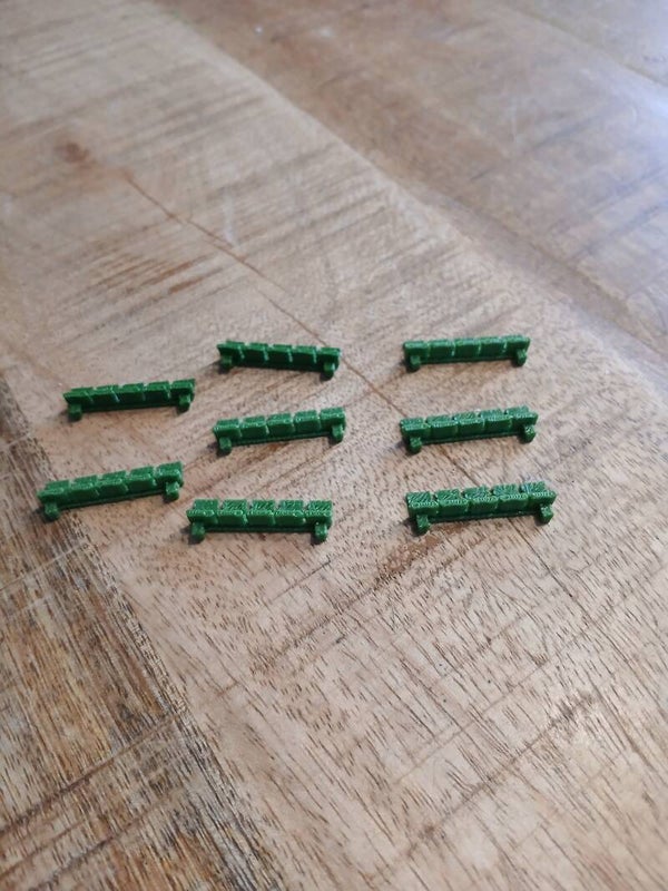 Perronbankjes groen           H0