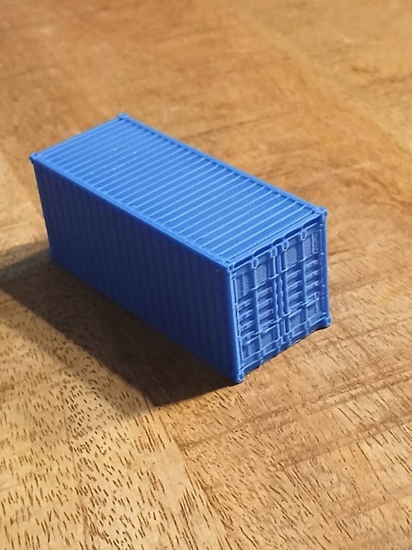 20 ft container blauw  H0