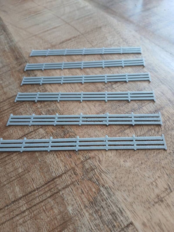 Hekwerk met planken grijs     H0