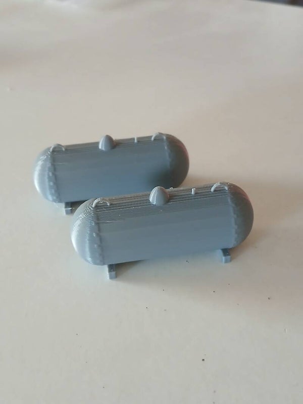 Gastank 500 gallon grijs             H0