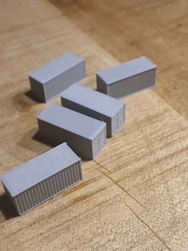 20 ft containers Grijs N spoor