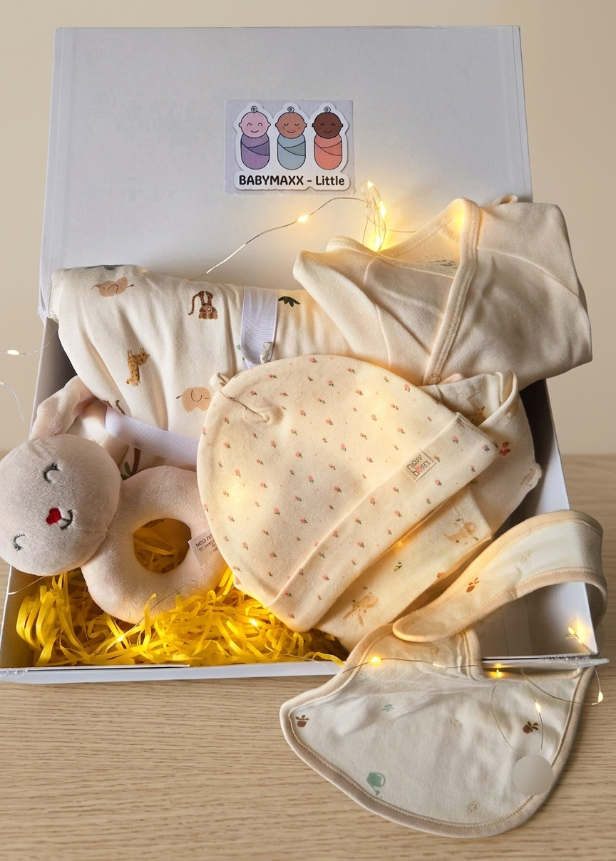 Coffret Cadeau Naissance 6 pièces — Little 02 | Babymaxx