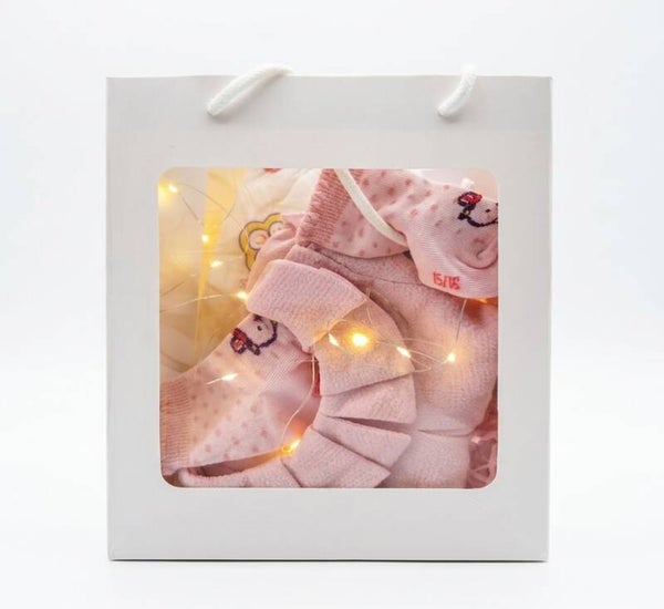 Coffret Naissance Bébé Doux - Trousseau Rose Poudré (4 Pièces)