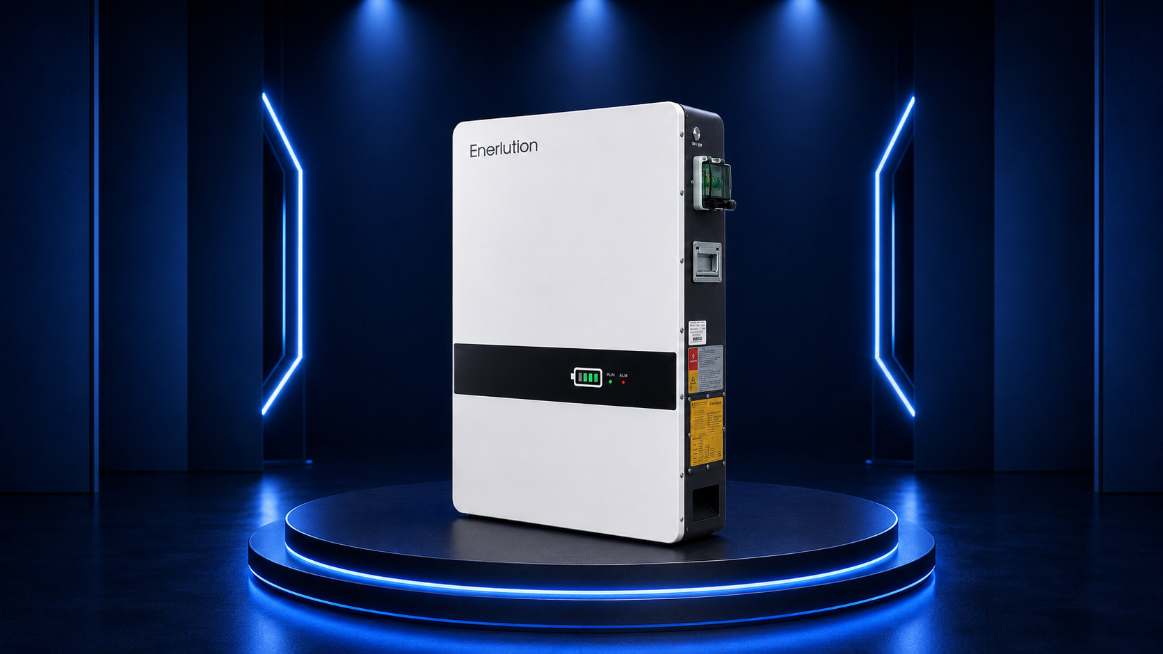 PEGO Wall energieopslag op showroompodium