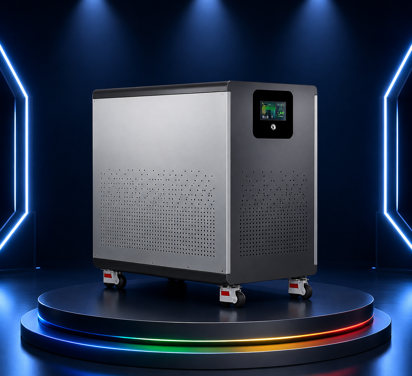 PEGO 30 energieopslag op showroompodium