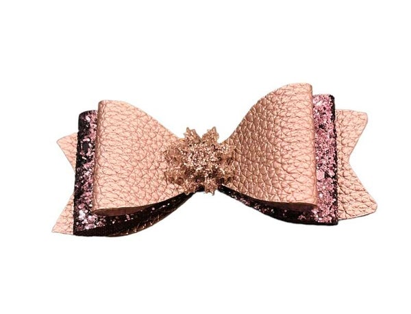 Haarclip zilver sneeuwvlok