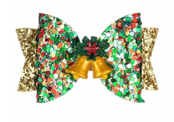 Haarclip kerstklokjes