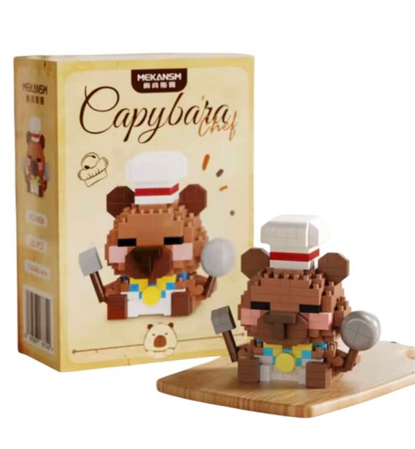 Mini bouwstenen set - Capybara (kok)