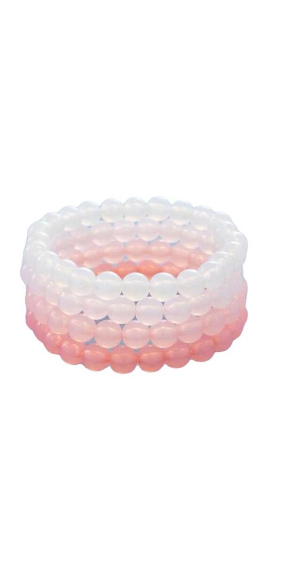 Kralen armband roze