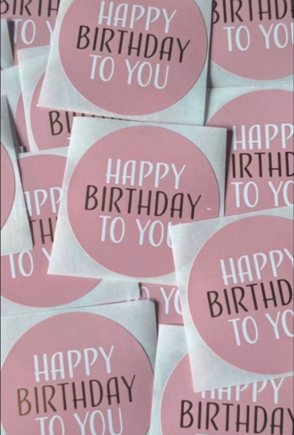 Stickers -  happy birthday to you