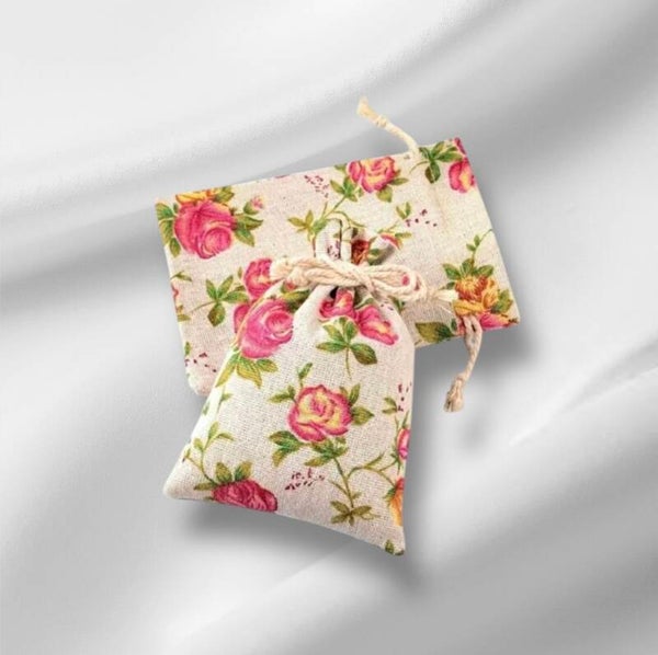 Jute cadeauzakjes bloem